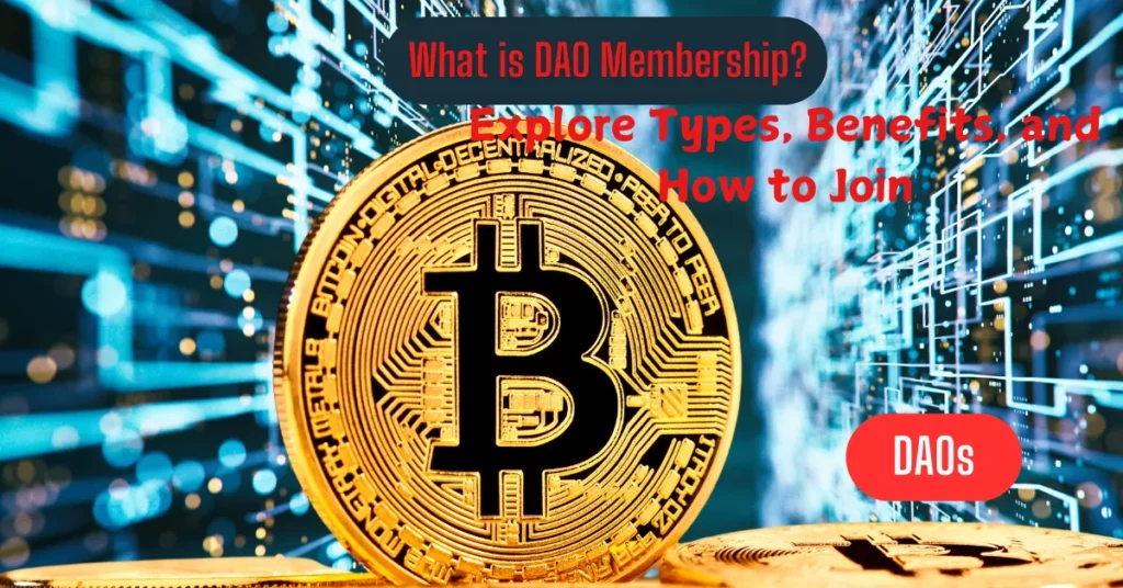 Illustration of DAO membership concept with a decentralized network